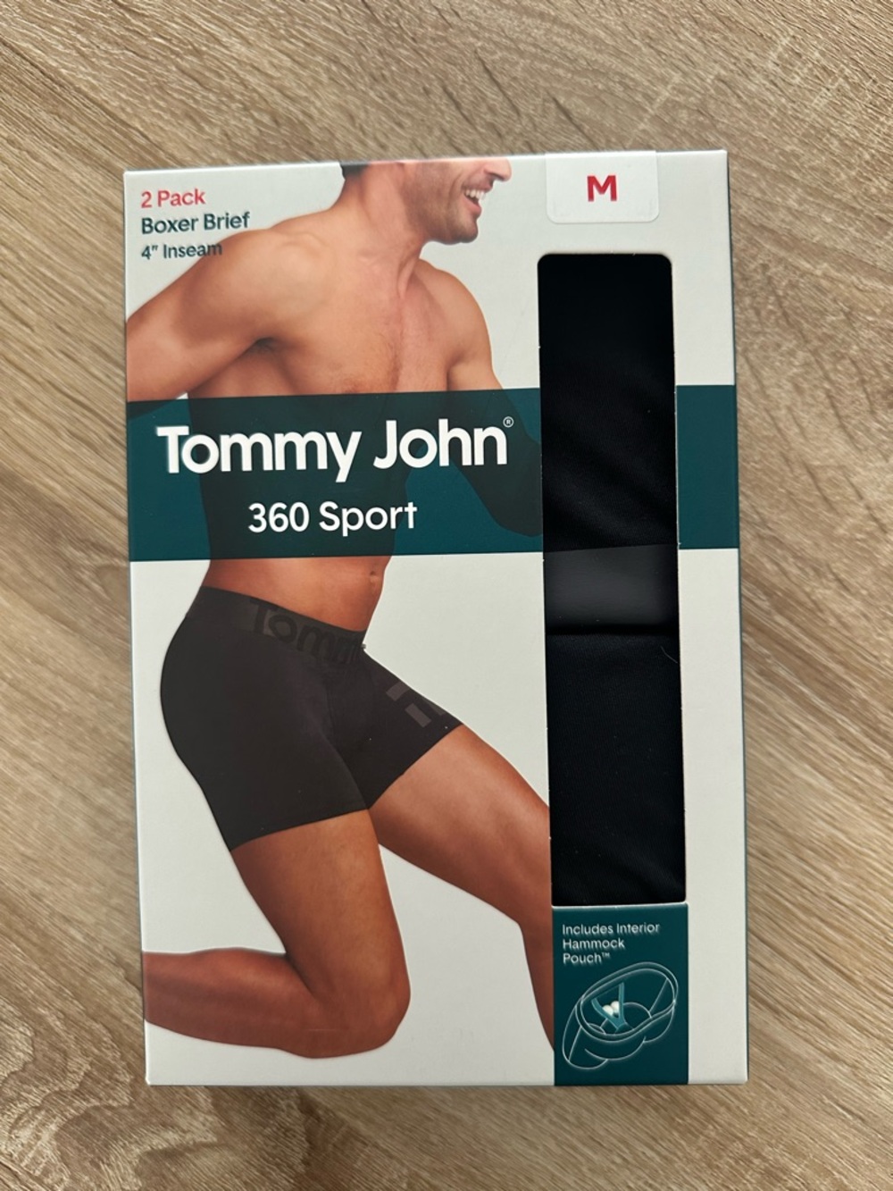 Tommy John 360 Sport Boxer Briefs - Black (2 Pack)
